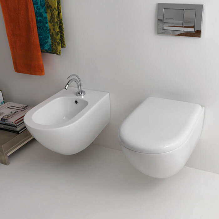 Изображение товара Подвесное биде Kerasan Aquatech 372401 белое Италия