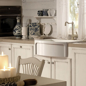 Изображение товара Мойка кухонная Kerasan Hannah 544001 Devon 60 x 53 см, керамика, цвет белый