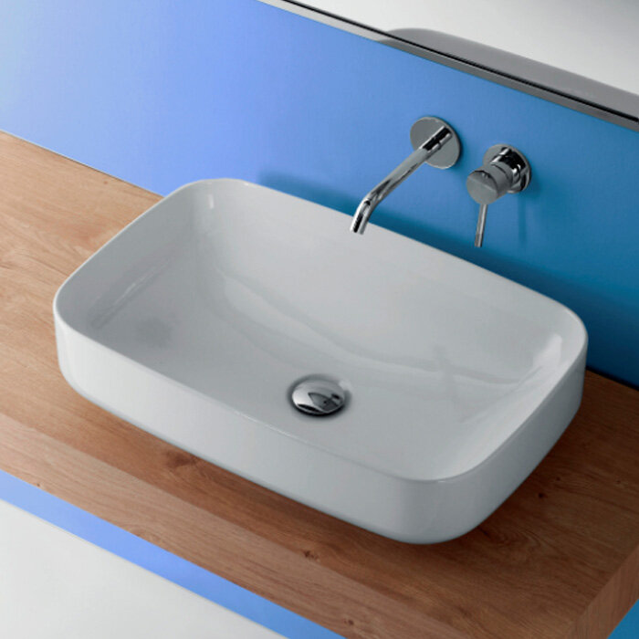 Изображение товара Керамическая накладная раковина Kerasan Tribeca 514101 60 см белая