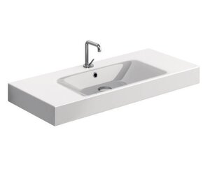 Изображение товара Раковина Kerasan Cento 355001*1, 100 см, керамика, белая