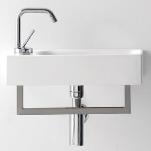 Изображение товара Подвесная керамическая раковина Kerasan Cento 45 см с отверстием слева