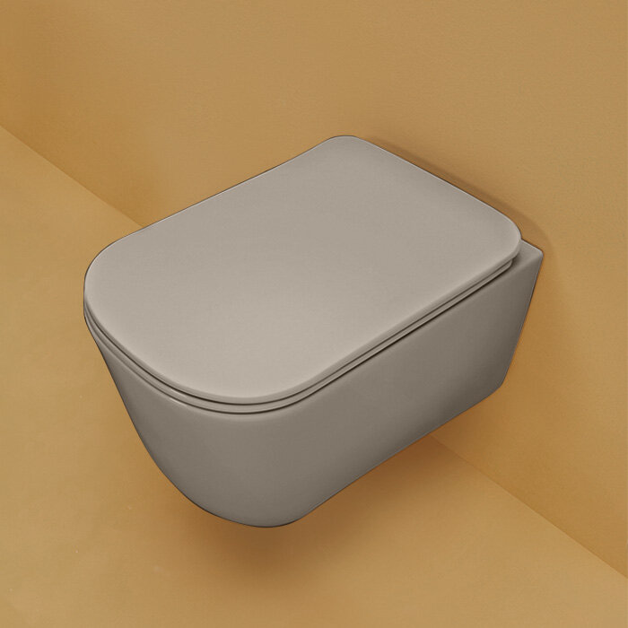 Изображение товара Унитаз Kerasan Tribeca 511481 подвесной безободковый цвет Nocciola