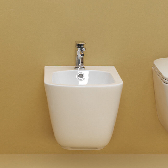 Изображение товара Биде подвесное Kerasan Tribeca 512501 из фарфора, белое, Италия