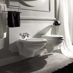 Изображение товара Подвесное биде Kerasan Retro 102601*1 белое Итальянское качество