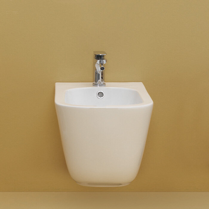 Изображение товара Биде подвесное Kerasan Tribeca 512530 c креплением WB9N, цвет Bianco matt белый матовый