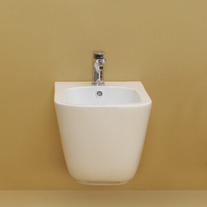 Изображение товара Биде подвесное Kerasan Tribeca 512530 c креплением WB9N, цвет Bianco matt белый матовый