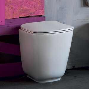 Изображение товара Унитаз приставной Kerasan Tribeca 511830 безободковый, c креплением WB5N, цвет белый матовый