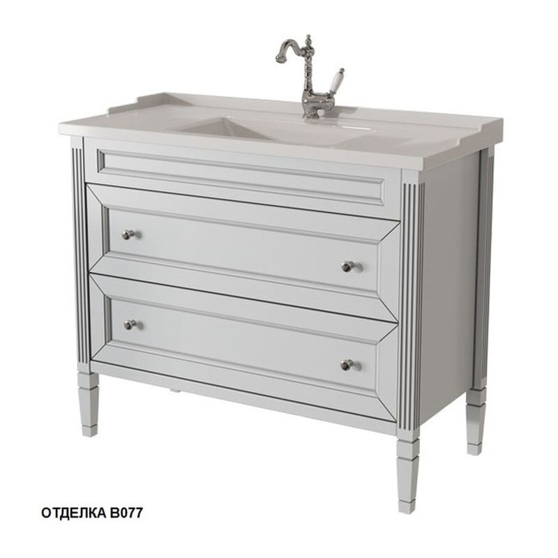 Изображение товара Тумба под раковину Caprigo Albion Promo 100 33322, цвет B-077 bianco grigio