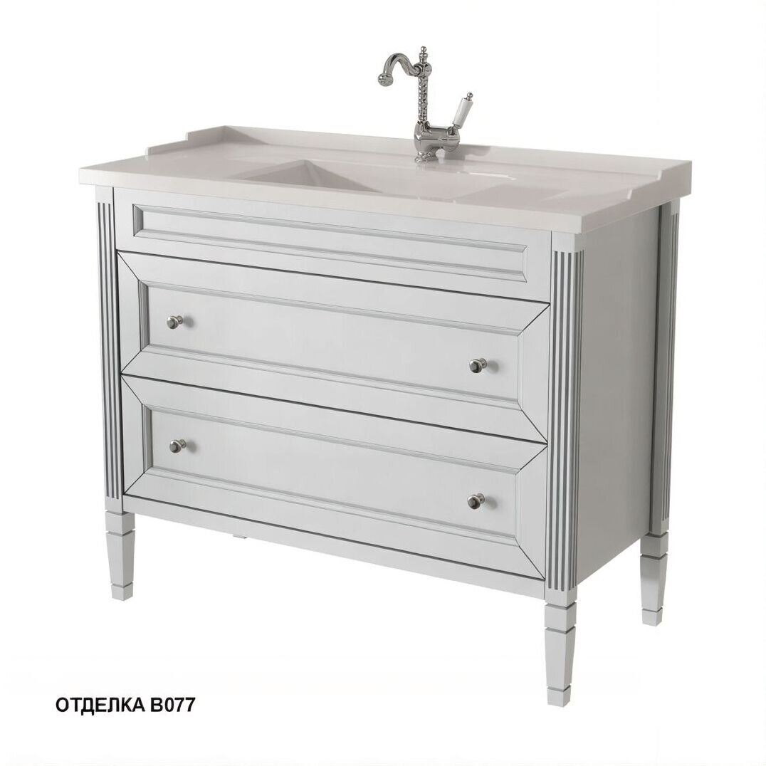 Изображение товара Тумба под раковину Caprigo Albion Promo 100 33322, цвет B-077 bianco grigio (УК034859) Изображение товара Тумба под раковину Caprigo Albion Promo 100 33322, цвет B-077 bianco grigio (УК034859)