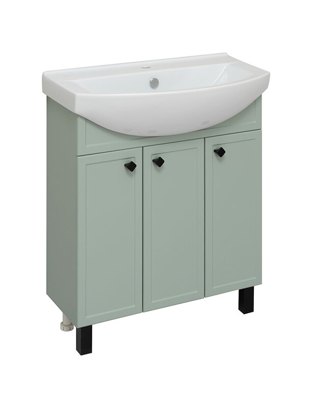 Изображение товара Тумба под раковину Runo Римини 75 в цвете мята