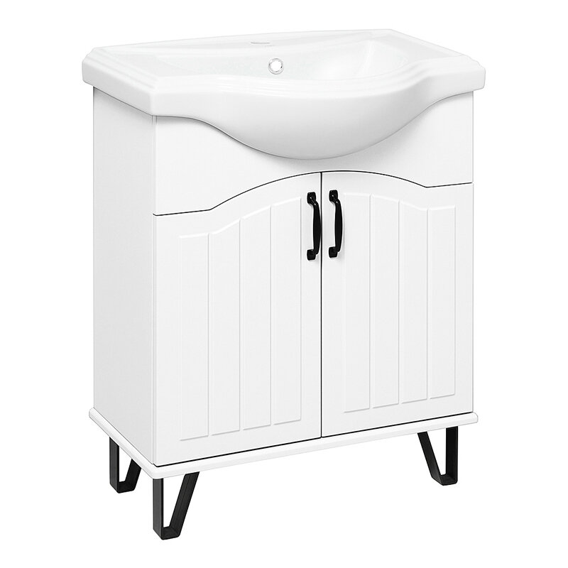 Изображение товара Тумба под раковину Runo Марсель 00-00001200 65, белая Изображение товара Тумба под раковину Runo Марсель 00-00001200 65, белая