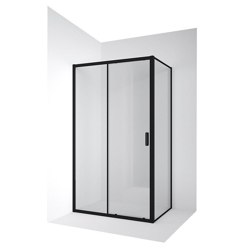 Изображение товара Душевой уголок Ambassador Forsa 100x110x200 см с раздвижными дверями и прозрачным закаленным стекло