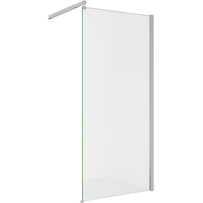 Изображение товара Душевая стенка Alex Baitler Walk-in 120 см без дверей стекло нержавеющая сталь