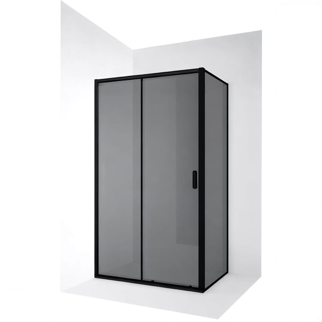 Изображение товара Душевой уголок Ambassador Forsa 100x80x200 см с черным профилем и тонированным стеклом