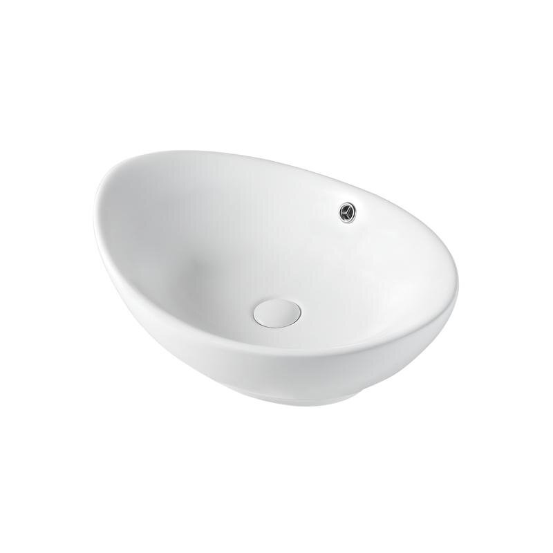 Изображение товара Накладная раковина Orange 58 см белый фарфор минимализм Германия Изображение товара Накладная раковина Orange 58 см белый фарфор минимализм Германия