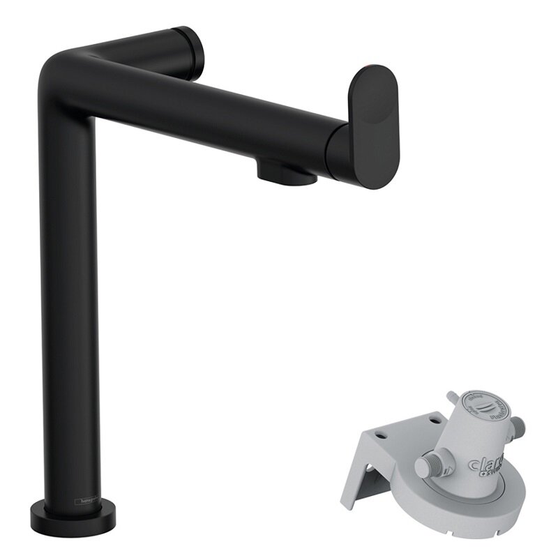 Изображение товара Смеситель Hansgrohe Aqittura 76804670 с фильтрацией черный матовый