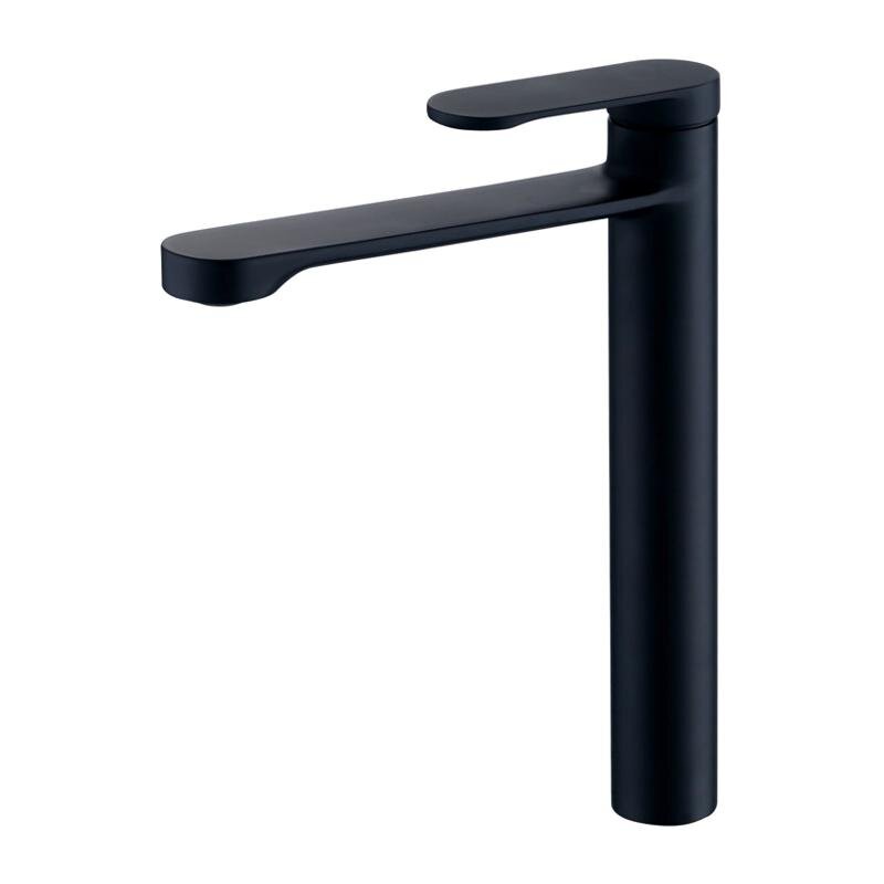 Изображение товара Смеситель Orange Vesper для раковины высокий черный матовый M10-121b