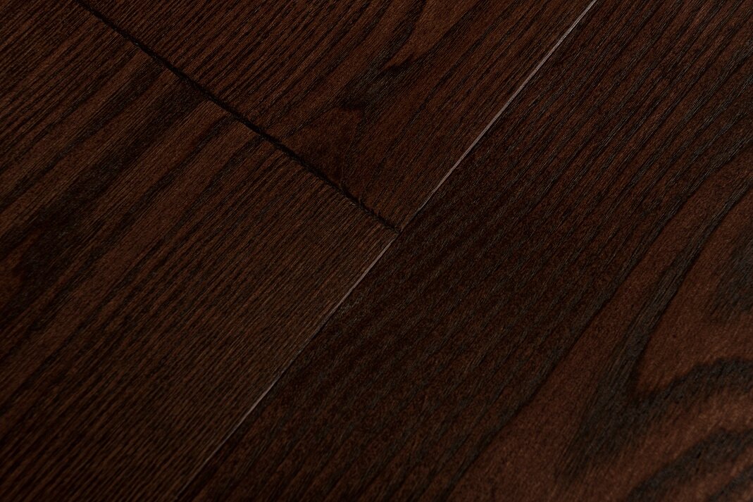 Изображение товара Массивная доска Amber Wood Янтарная Ясень Кофе Браш лак 18 мм 120 мм Россия