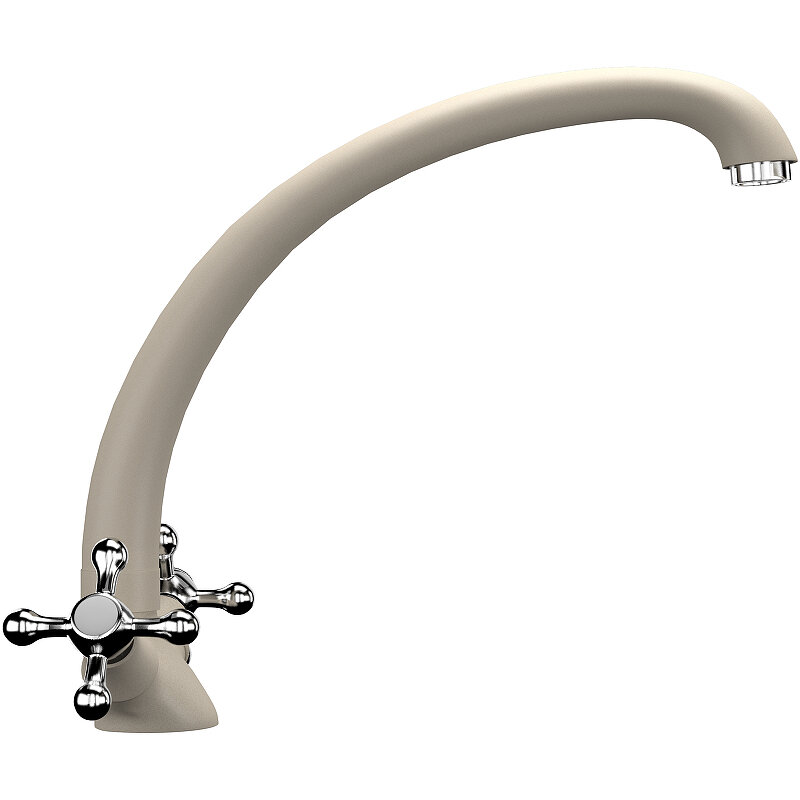 Изображение товара Смеситель для кухни Ulgran U-013 U-013-302 песочный матовый высокий поворотный