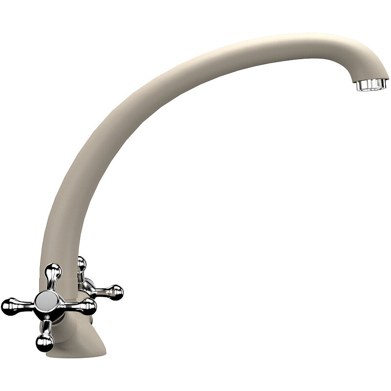 Изображение товара Смеситель для кухни Ulgran U-013 бежевый матовый с поворотным изливом