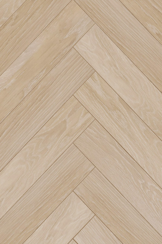 Изображение товара Инженерная доска Gran Parte Дуб Крема Венгерская ёлка Элит (А) лак, 110х15/3,3х550 мм, браш+тонировка+патина, шип-паз