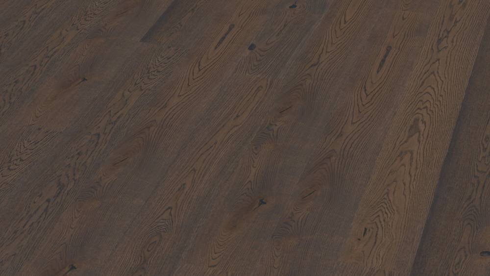 Изображение товара Паркетная доска Boen Stonewashed Дуб Brown Jasper 14 мм 220 см темный оттенок