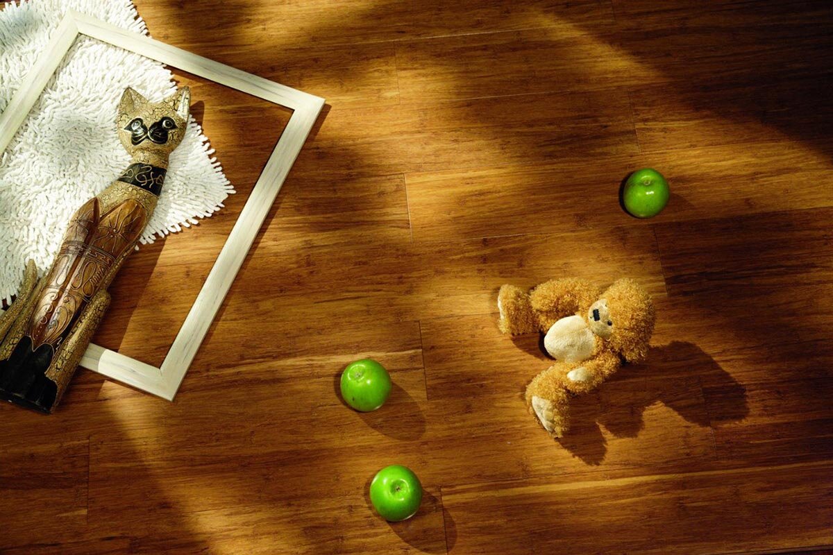 Изображение товара Инженерная доска из бамбука Amigo Original Кофе 12 мм, замковая, 1-полосная