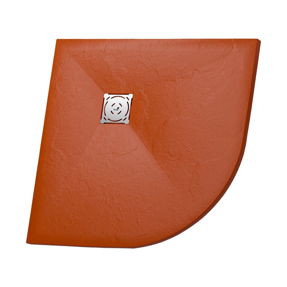 Изображение товара Душевой поддон RGW ST/R-Tr 90x90 см из искусственного камня, четверть круга, терракот