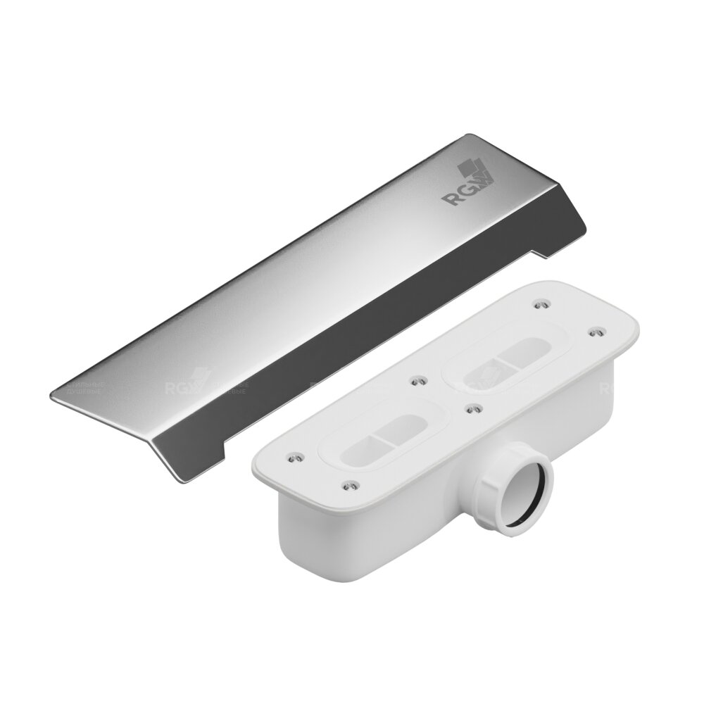 Изображение товара Сифон для поддона RGW S-015 с хромированной стальной накладкой