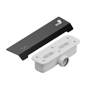 Изображение товара Сифон для поддона RGW S-015 со стальной накладкой, черный, 502411015-04