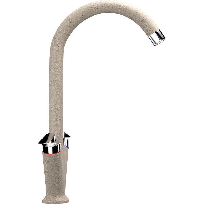 Изображение товара Смеситель для кухни Ulgran U-011 U-011-328, цвет бежевый матовый