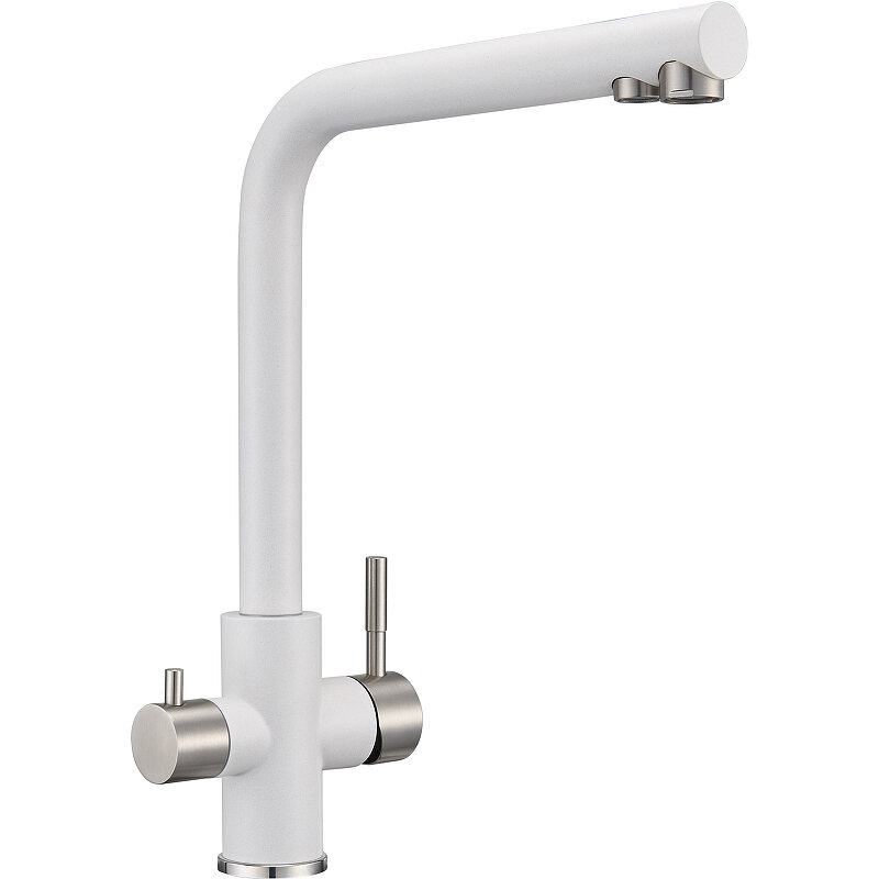 Изображение товара Смеситель кухонный Milacio Ultra MCU.553.WH с подключением к фильтру белый