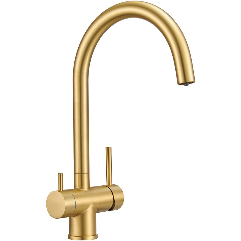 Изображение товара Смеситель Milacio Ultra MCU.554.GD для кухни, подключение к фильтру, золото