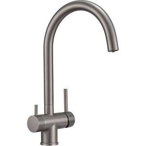 Изображение товара Смеситель для кухонной мойки Milacio Ultra MCU.554.SS нержавеющая сталь с подключением к фильтру