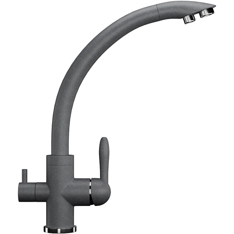 Изображение товара Смеситель для кухни Ulgran U-017 с подключением к фильтру, графит матовый