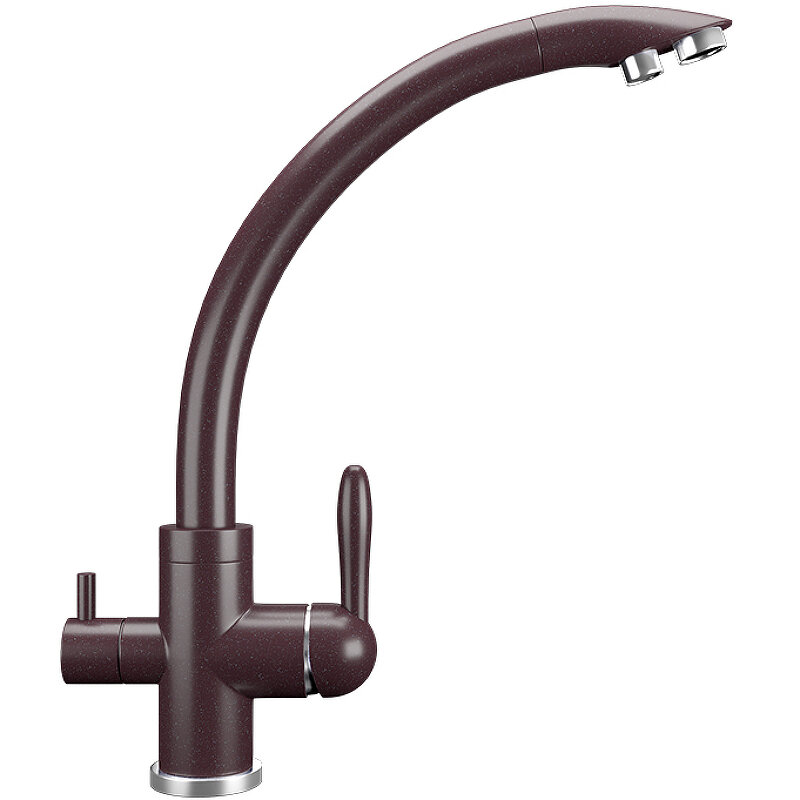 Изображение товара Смеситель для кухни Ulgran U-017 с фильтром цвет шоколад