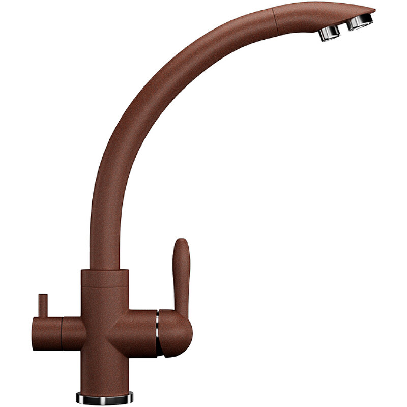 Изображение товара Смеситель для кухни Ulgran U-017 с подключением к фильтру, цвет терракот матовый, 23.7 см