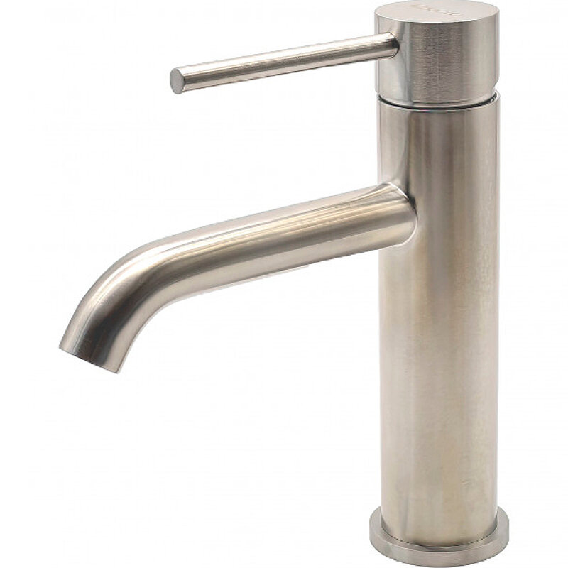 Изображение товара Смеситель Milacio Ultra MCU.550.SS из нержавеющей стали (1 отверстие, однорычажный, матовая сталь)