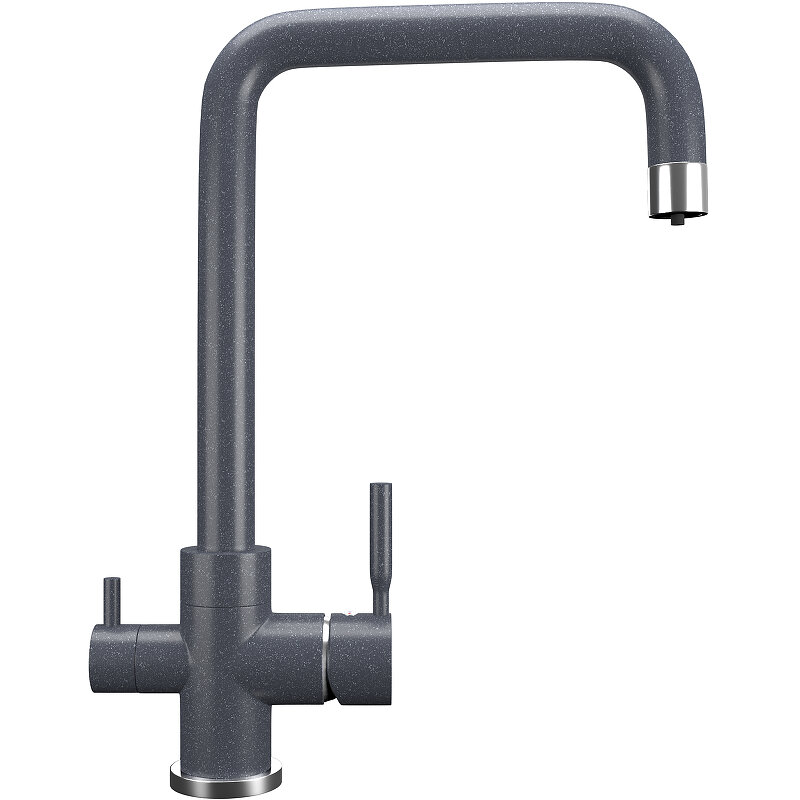 Изображение товара Смеситель для кухни Ulgran U-019 с подключением к фильтру антрацит матовый