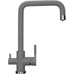Изображение товара Смеситель для кухни Ulgran U-019 U-019-342, с подключением к фильтру, цвет графит матовый