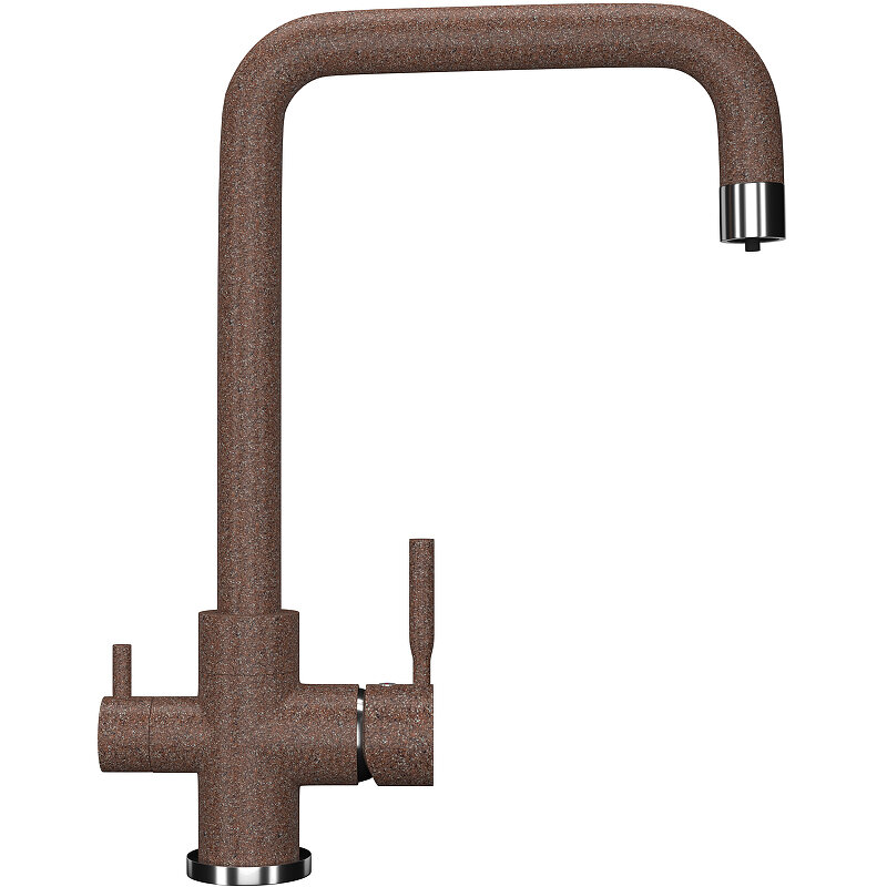 Изображение товара Смеситель для кухни Ulgran U-019 с подключением к фильтру, коричневый, матовый
