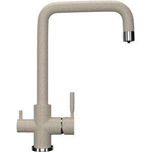 Изображение товара Смеситель для кухни Ulgran U-019 U-019-328, с подключением к фильтру, цвет бежевый матовый