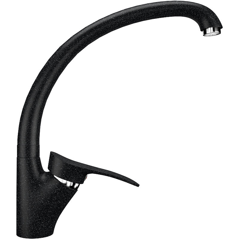 Изображение товара Смеситель для кухни Ulgran U-001 черный матовый с поворотным изливом