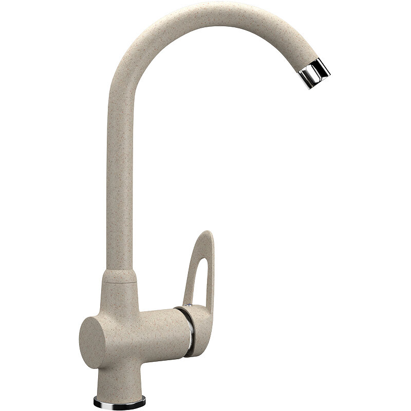 Изображение товара Смеситель для кухни Ulgran U-006 бежевый матовый с высоким изливом