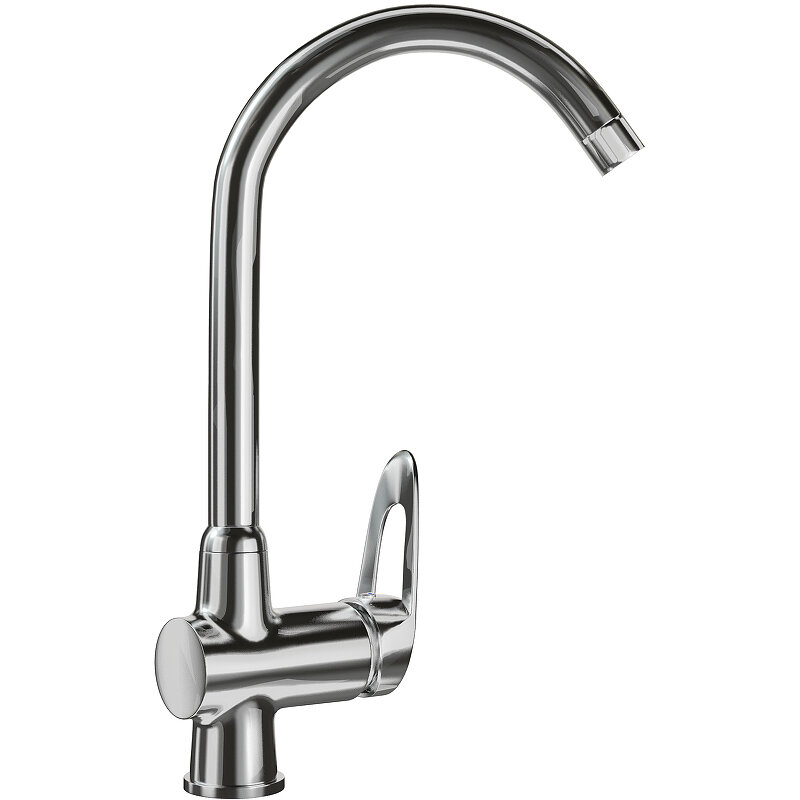 Изображение товара Смеситель Ulgran U-006-346 для кухонь с высоким изливом и хромовым покрытием Изображение товара Смеситель Ulgran U-006-346 для кухонь с высоким изливом и хромовым покрытием