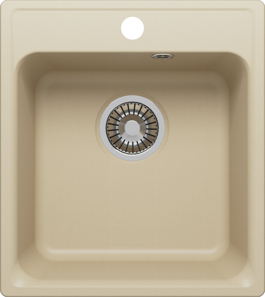 Изображение товара Кварцевая кухонная мойка Polygran QuartzBond BOND-430 43 см бежевый