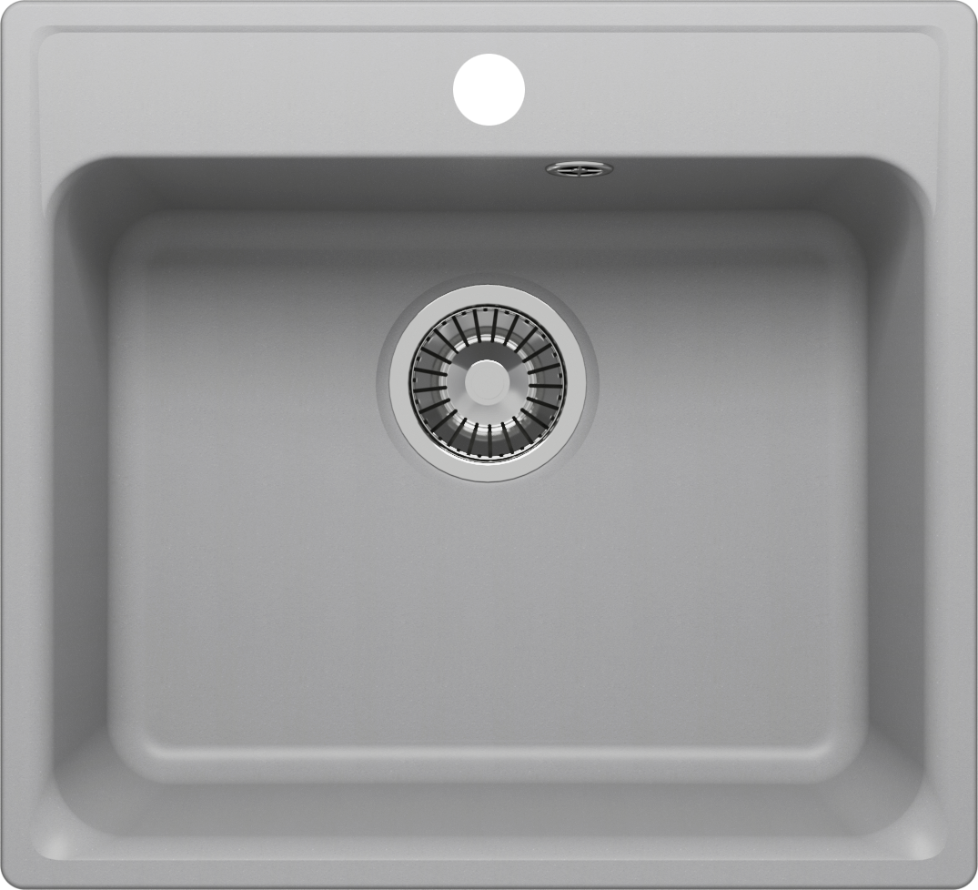 Изображение товара Кварцевая кухонная мойка Polygran QuartzBond BOND-530 53 см, дымчатый цвет Изображение товара Кварцевая кухонная мойка Polygran QuartzBond BOND-530 53 см, дымчатый цвет