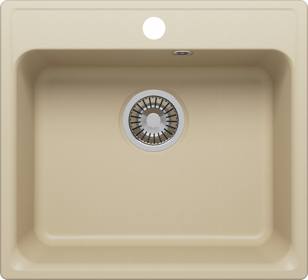 Изображение товара Кварцевая кухонная мойка Polygran QuartzBond BOND-530 53 см, цвет лен, 688261