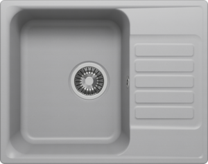 Изображение товара Кварцевая кухонная мойка Polygran QuartzBond BOND-600 60 см, цвет дым, 688292