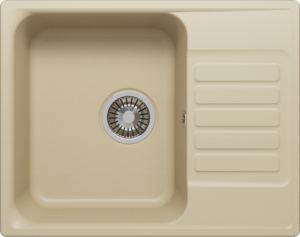 Изображение товара Кварцевая кухонная мойка Polygran QuartzBond BOND-600 60 см, цвет лен, 688308